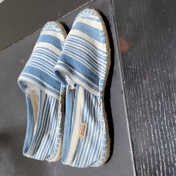 NEW Scotch & Soda Canvas Espadrilles in Blue & White Sz 7.5 (7 1/2) Flat Shoes - Picture 4 of 9